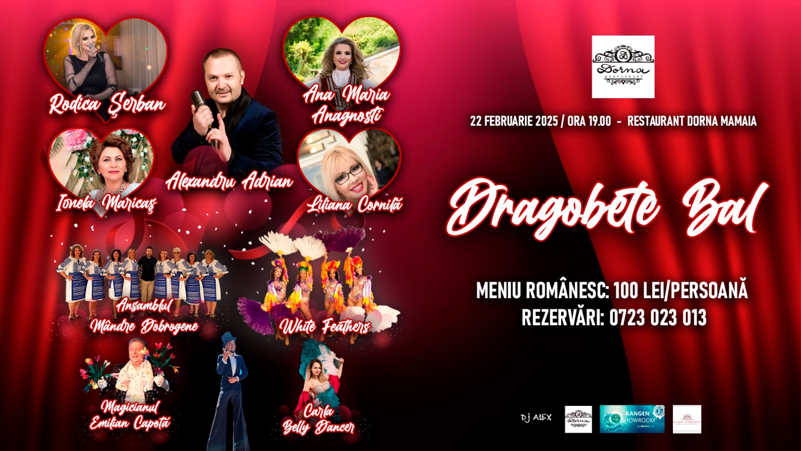 Balul lui Dragobete organizat la Restaurant Dorna din Mamaia