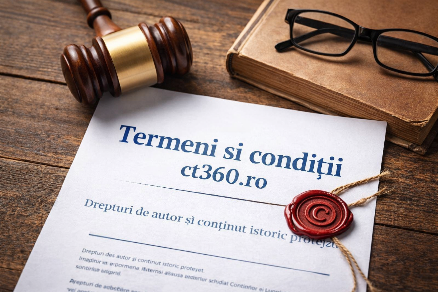 Termeni și condiții ct360.ro – drepturi de autor și conținut istoric protejat