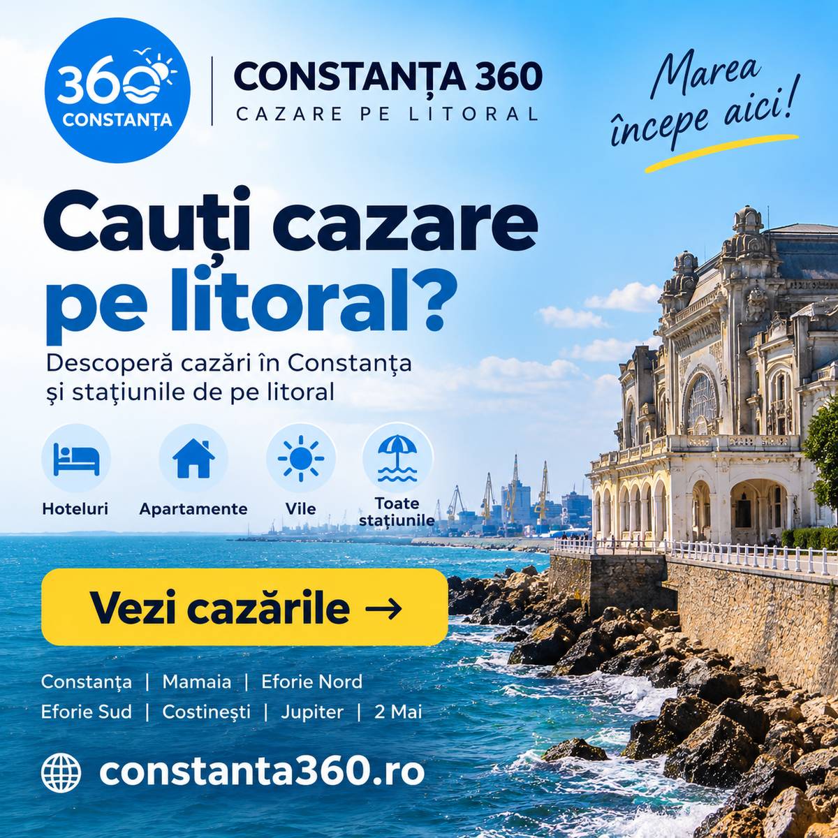 Constanța 360 - cazare pe litoral